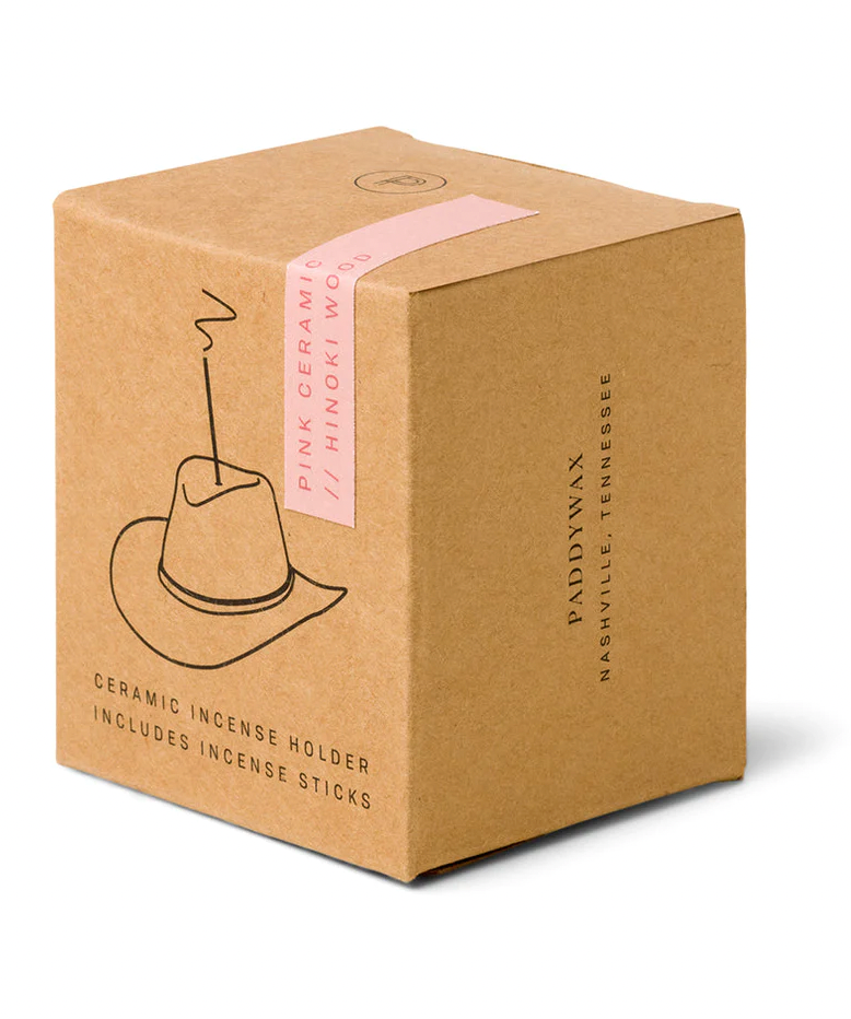 Cowboy Hat Incense Holder Pink - Clothe Boutique