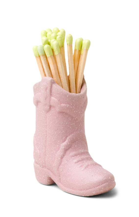 Cowboy Boot Match Holder Pink