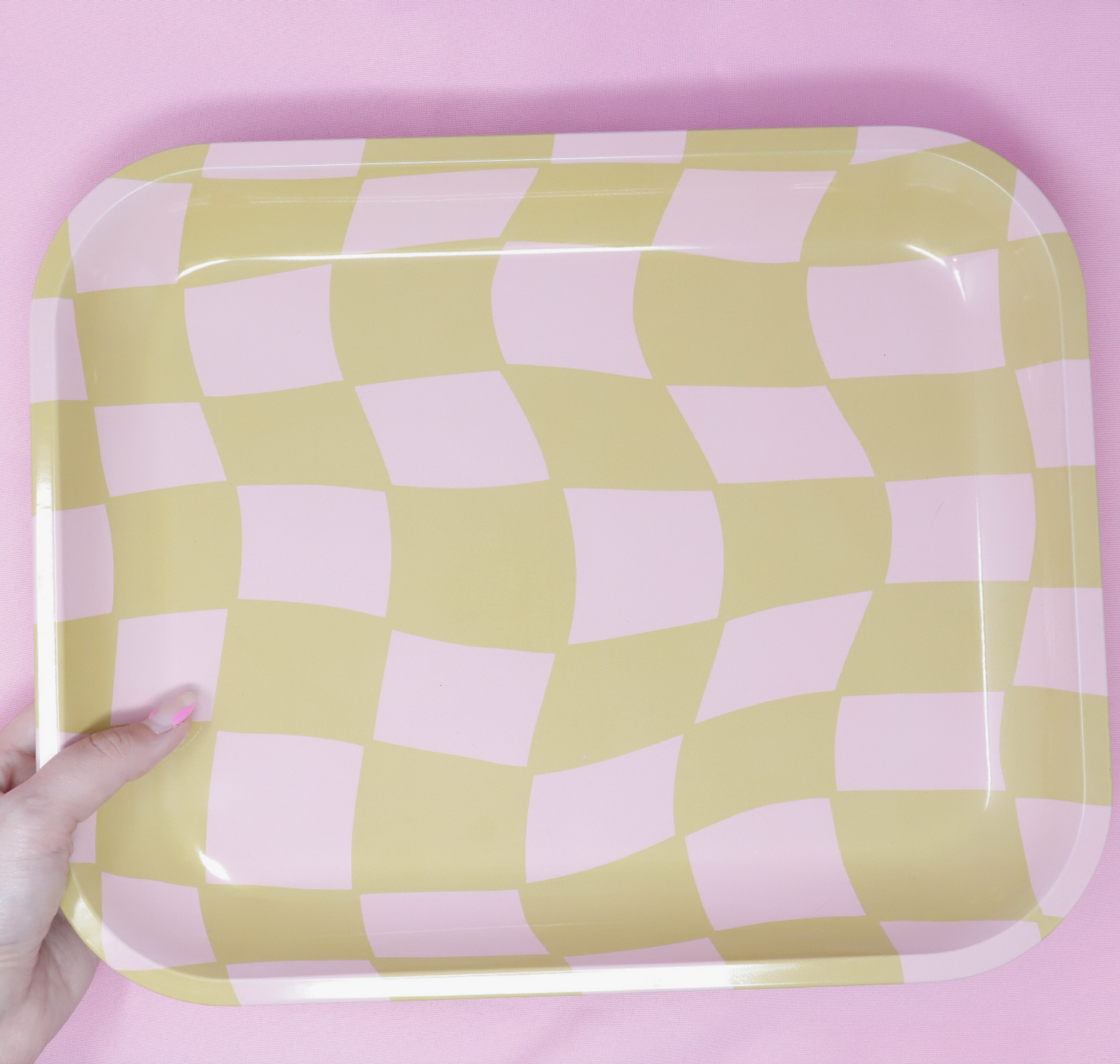 Checkered Trinket Tray