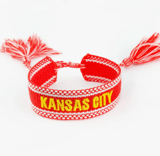 Kansas City Embroidered Bracelet - Clothe Boutique