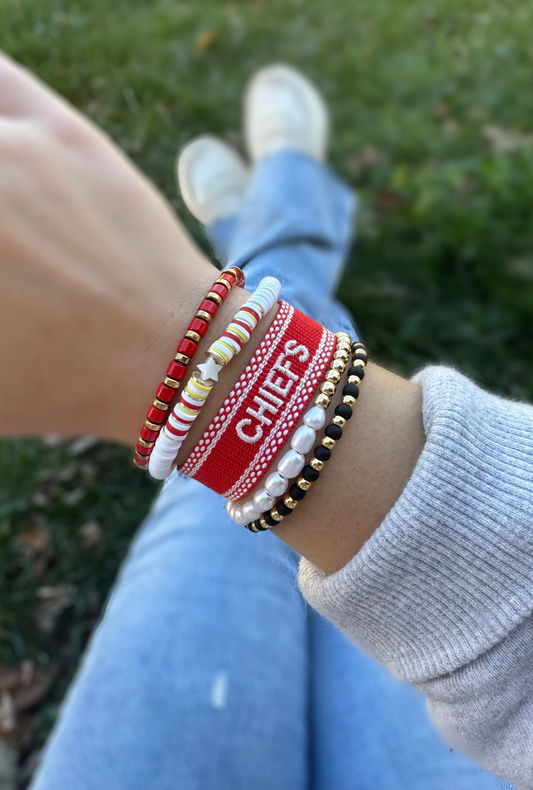 Chiefs Adjustable Bracelet - Clothe Boutique