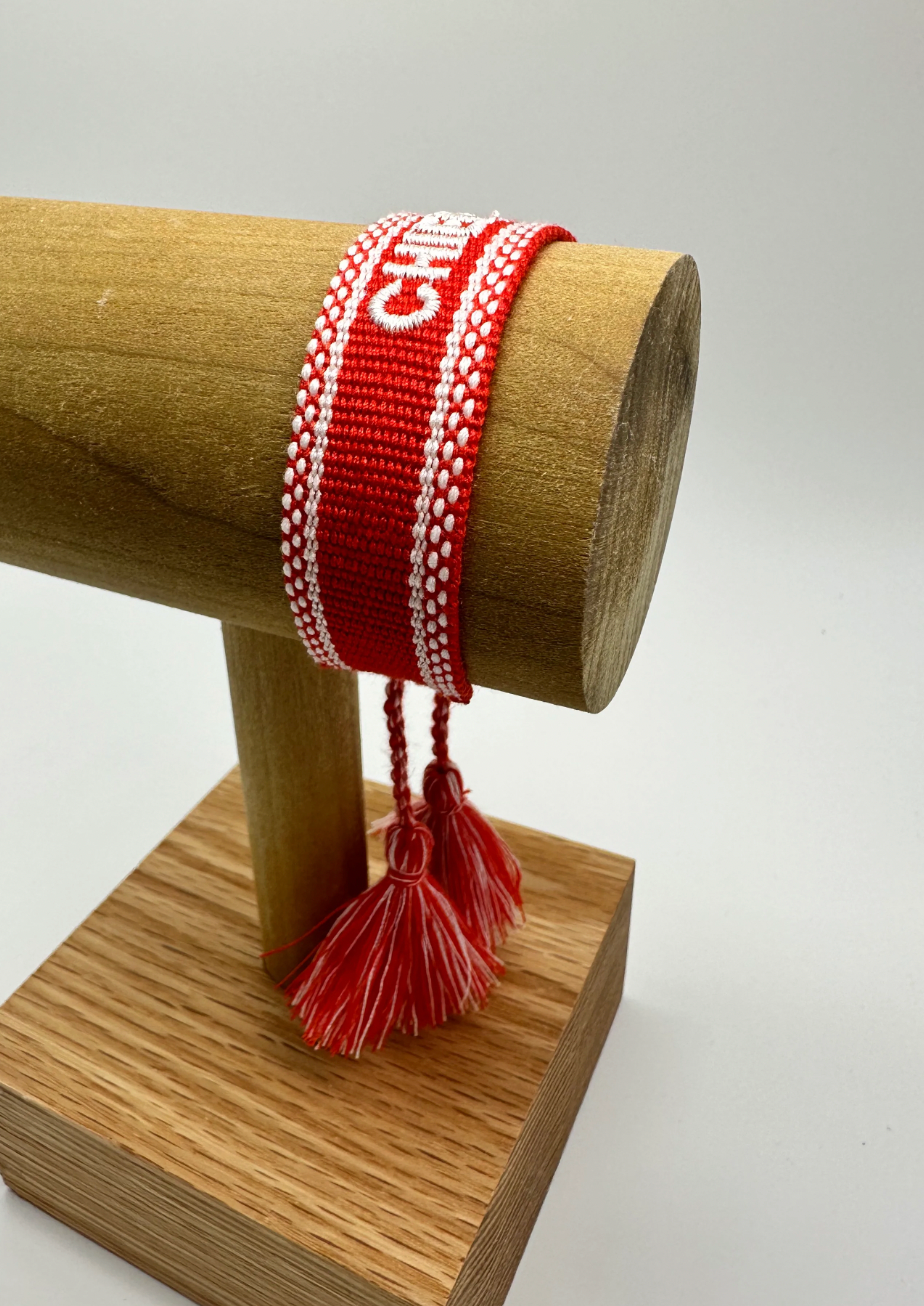 Chiefs Adjustable Bracelet - Clothe Boutique