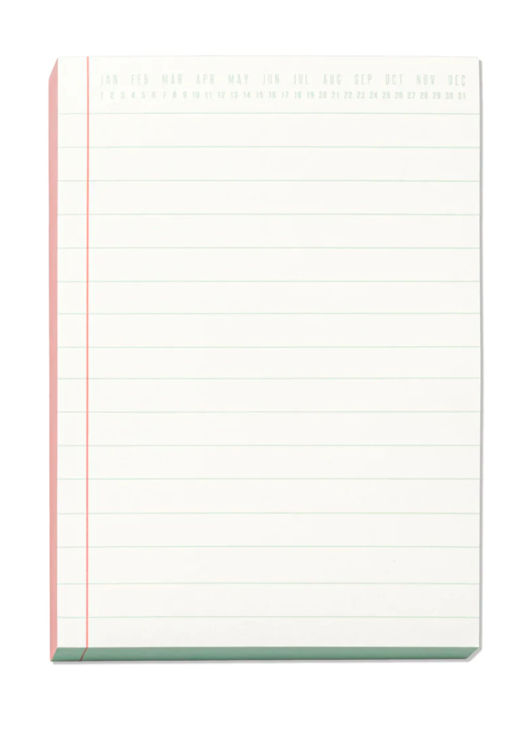 Coral & Blue Colorblock Notepad - Clothe Boutique