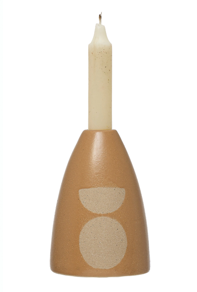 Stoneware Taper Holder - Clothe Boutique