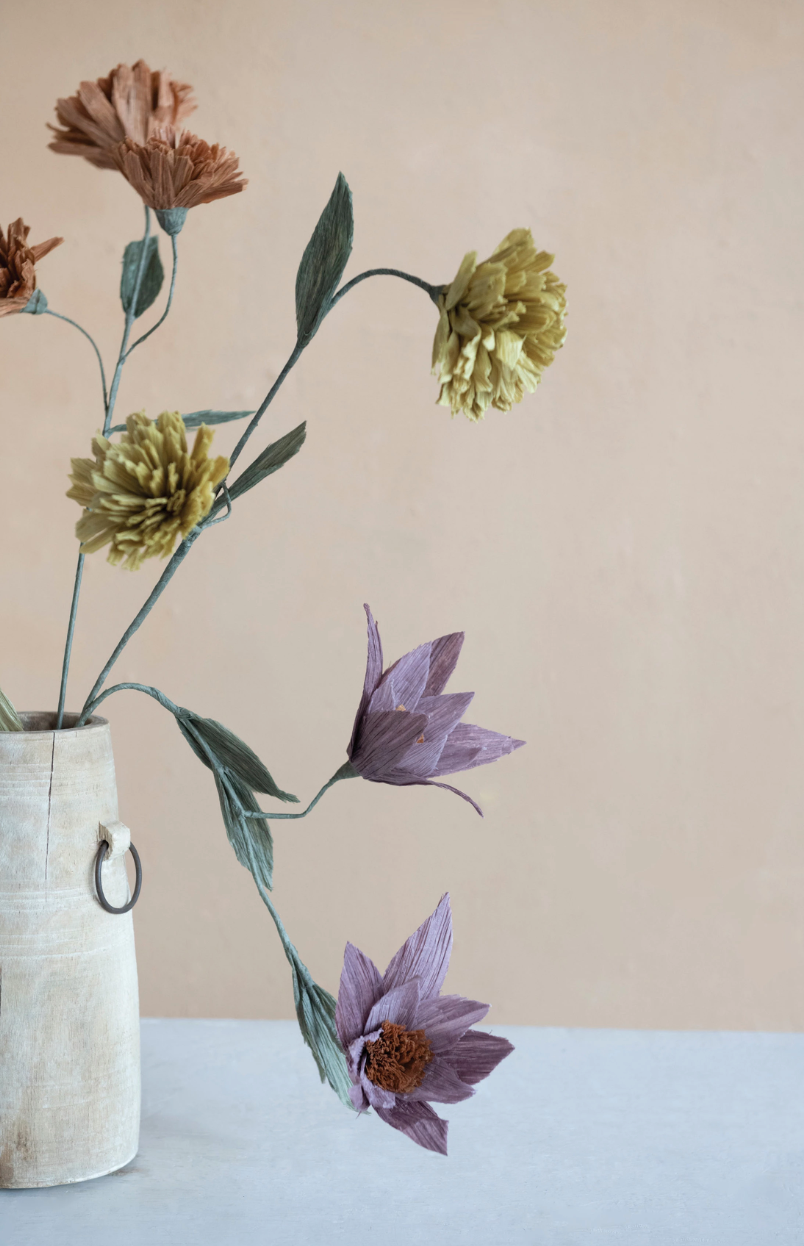 Paper Flower Stem Blush