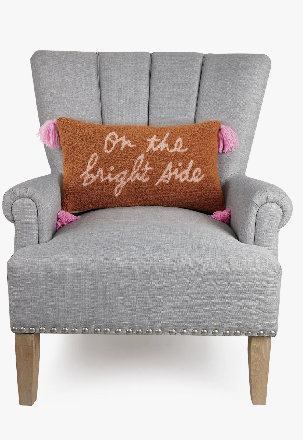 On The Bright Side Hook Pillow