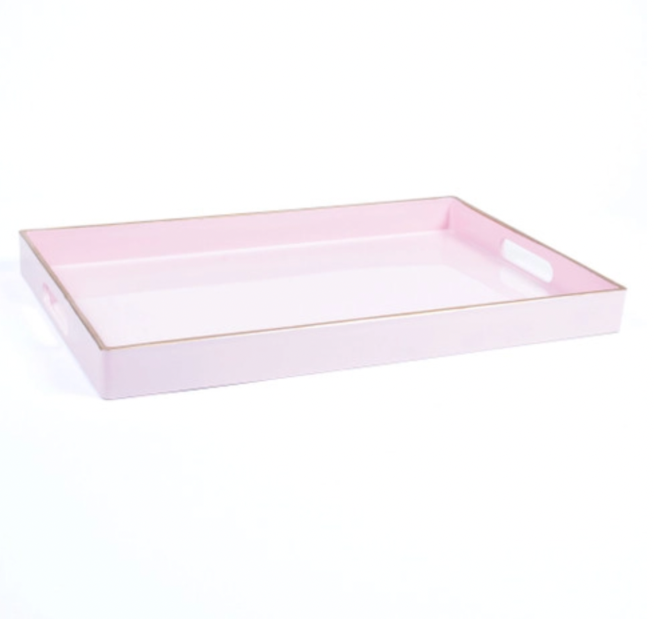 Pink Rectangular Tray