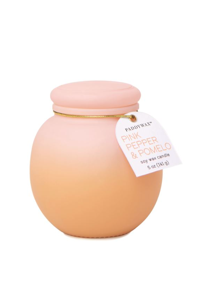 Pink & Orange Ombre Candle - Clothe Boutique