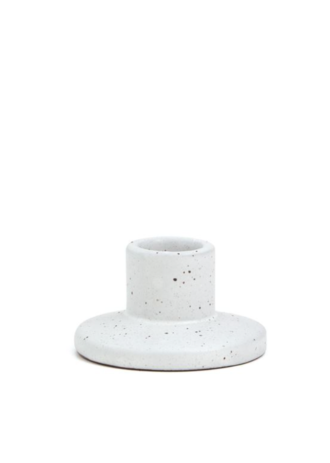 Black Speckle Taper Holder - 1.8'' Tall - Clothe Boutique