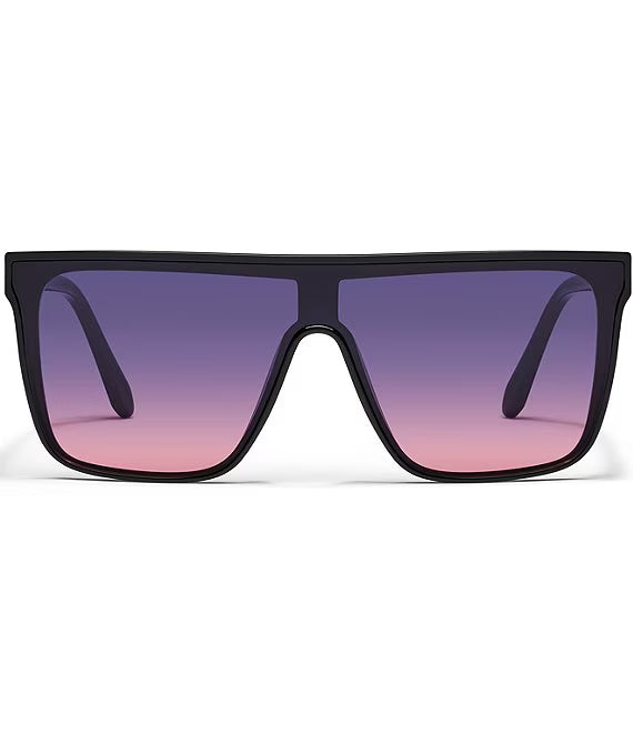 Nightfall Medium Quay Sunglasses - Black/Dusk Pink