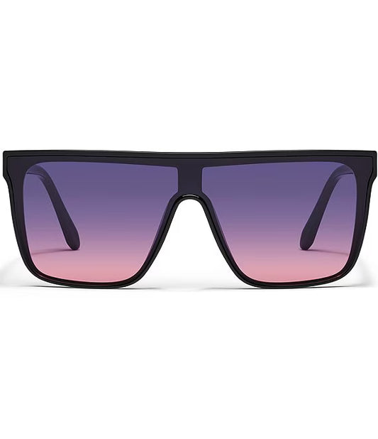 Nightfall Medium Quay Sunglasses - Black/Dusk Pink