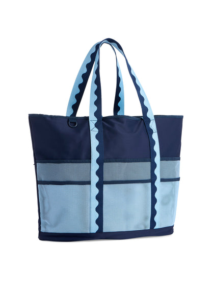 Navy Neoprene Beach Tote - Clothe Boutique