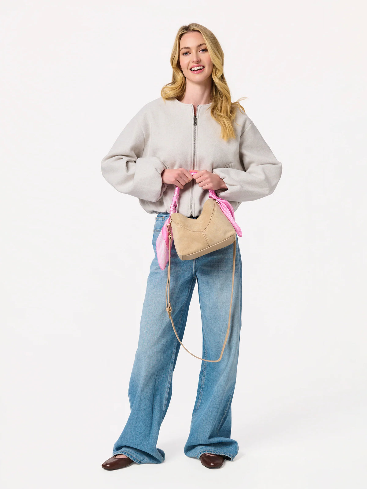 Ava Top Handle Purse Ivory