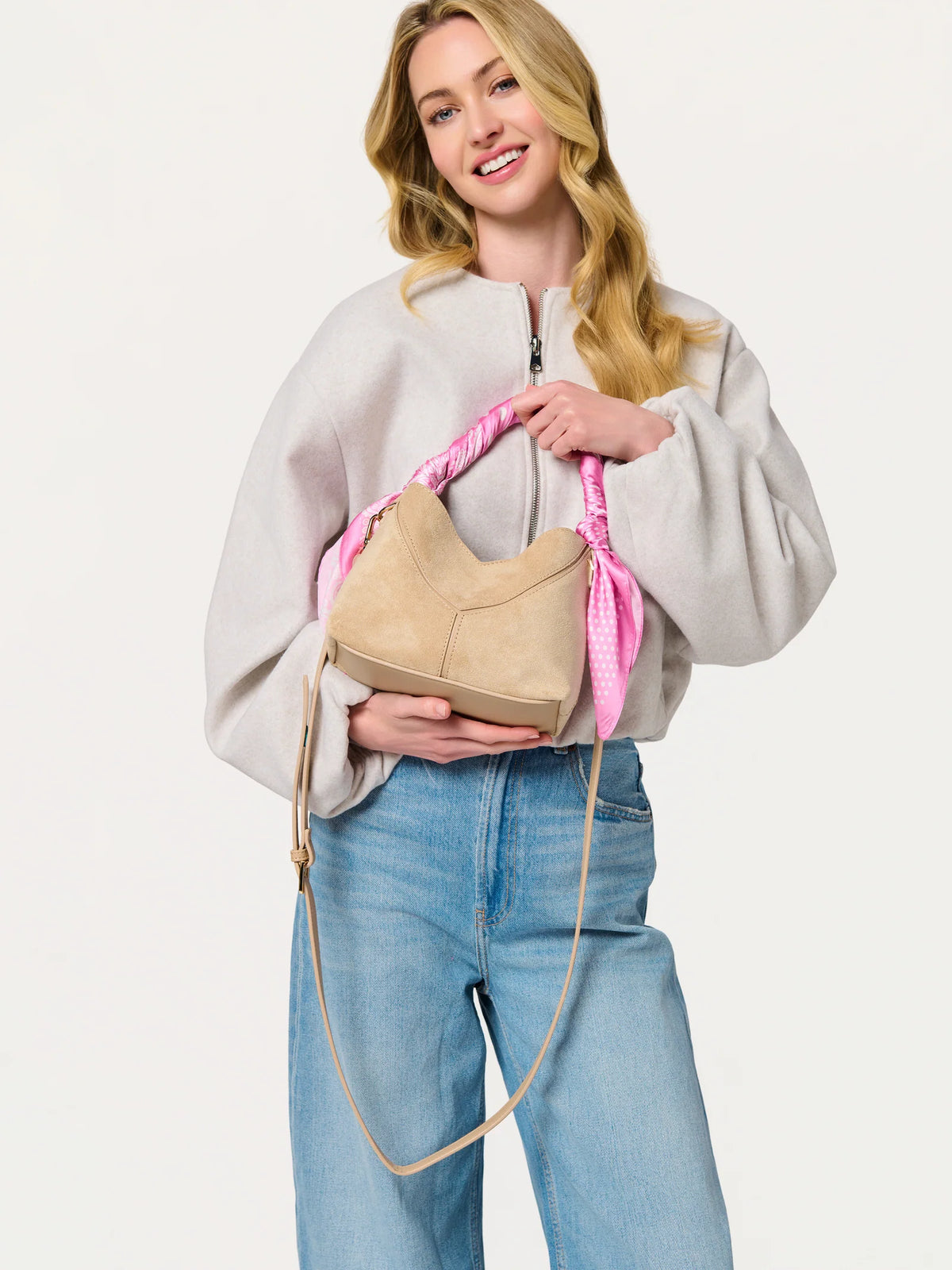 Ava Top Handle Purse Ivory