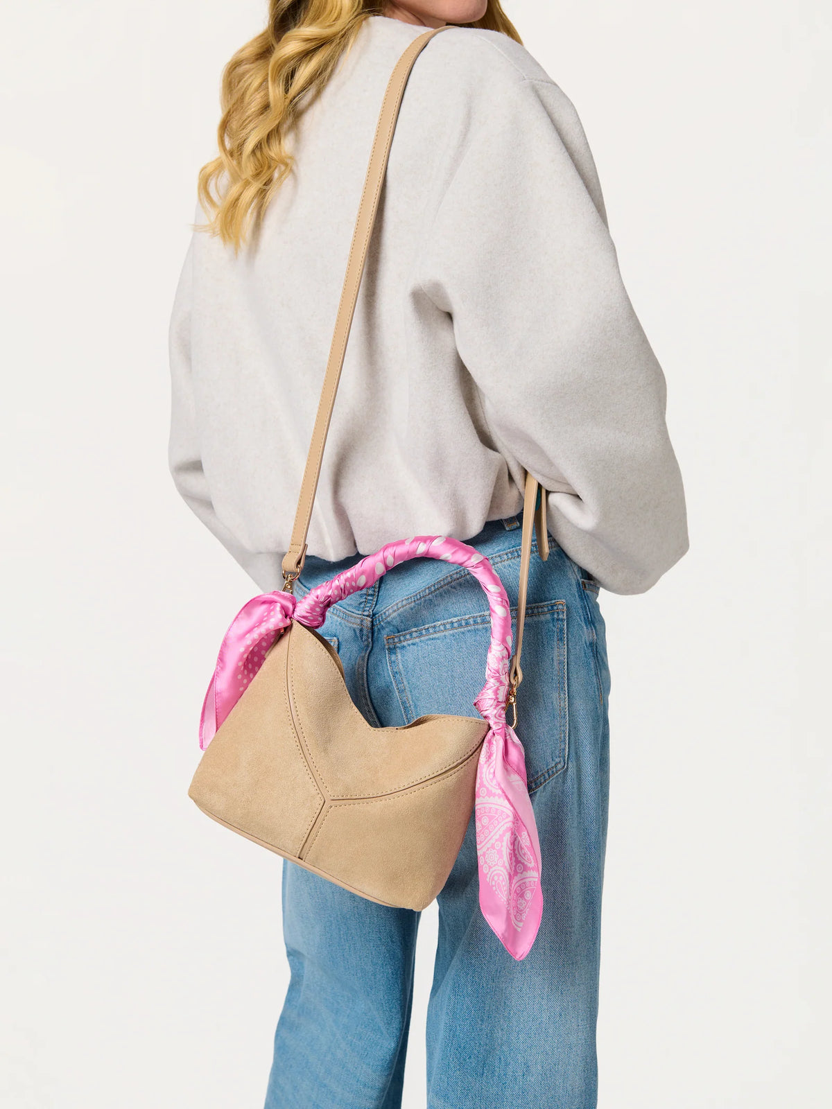 Ava Top Handle Purse Ivory