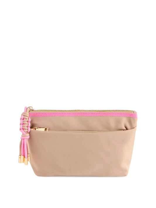 Jet Zip Pouch Tan