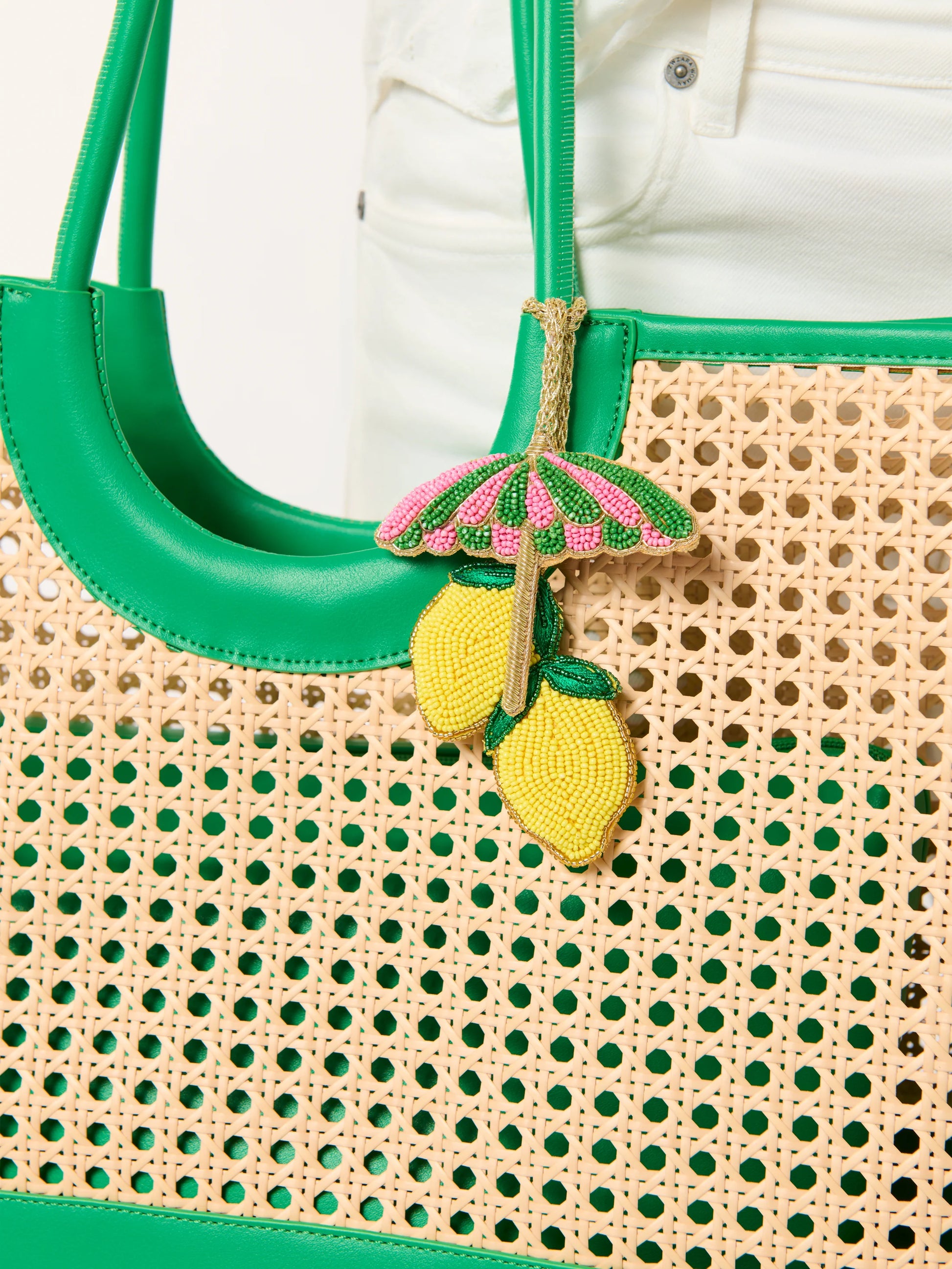 Lemon/Umbrella Beaded Bag Charm - Clothe Boutique