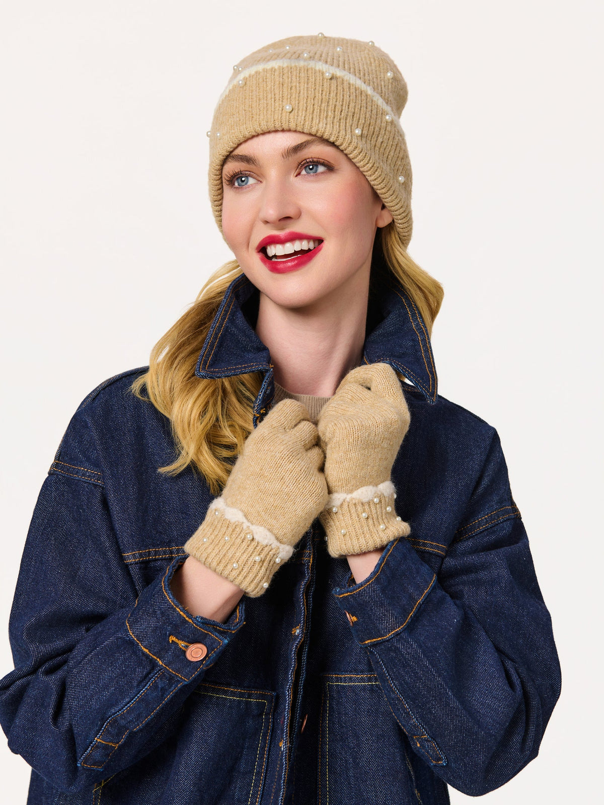 Mila Touchscreen Gloves Tan
