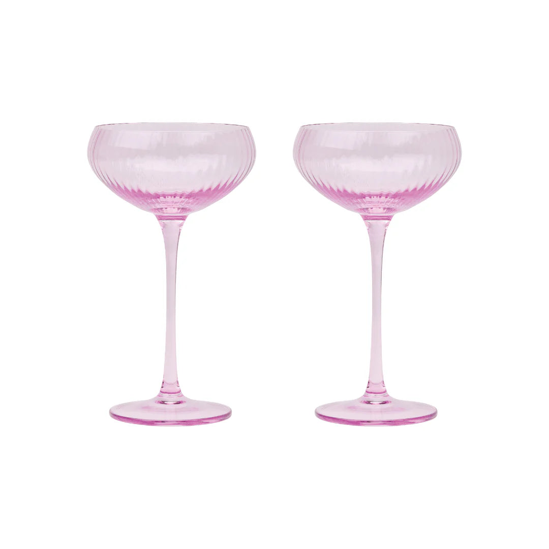 Lou Coupe Glasses Set Of 2 Lilac - Clothe Boutique