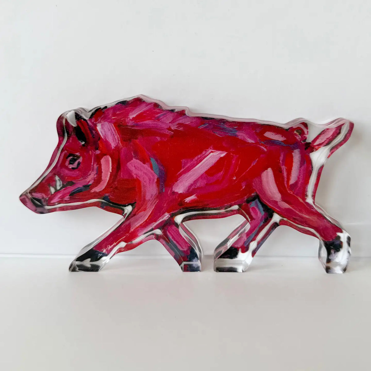 Pink Pig Acrylic Stand L