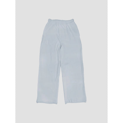 Waffle Knit Wide Leg Pants Pale Blue - Clothe Boutique