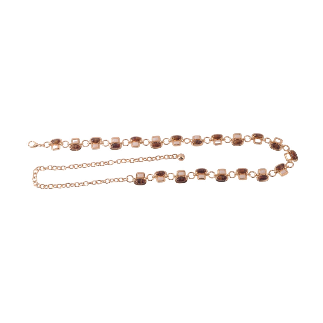 Ruby Stone Chain Belt