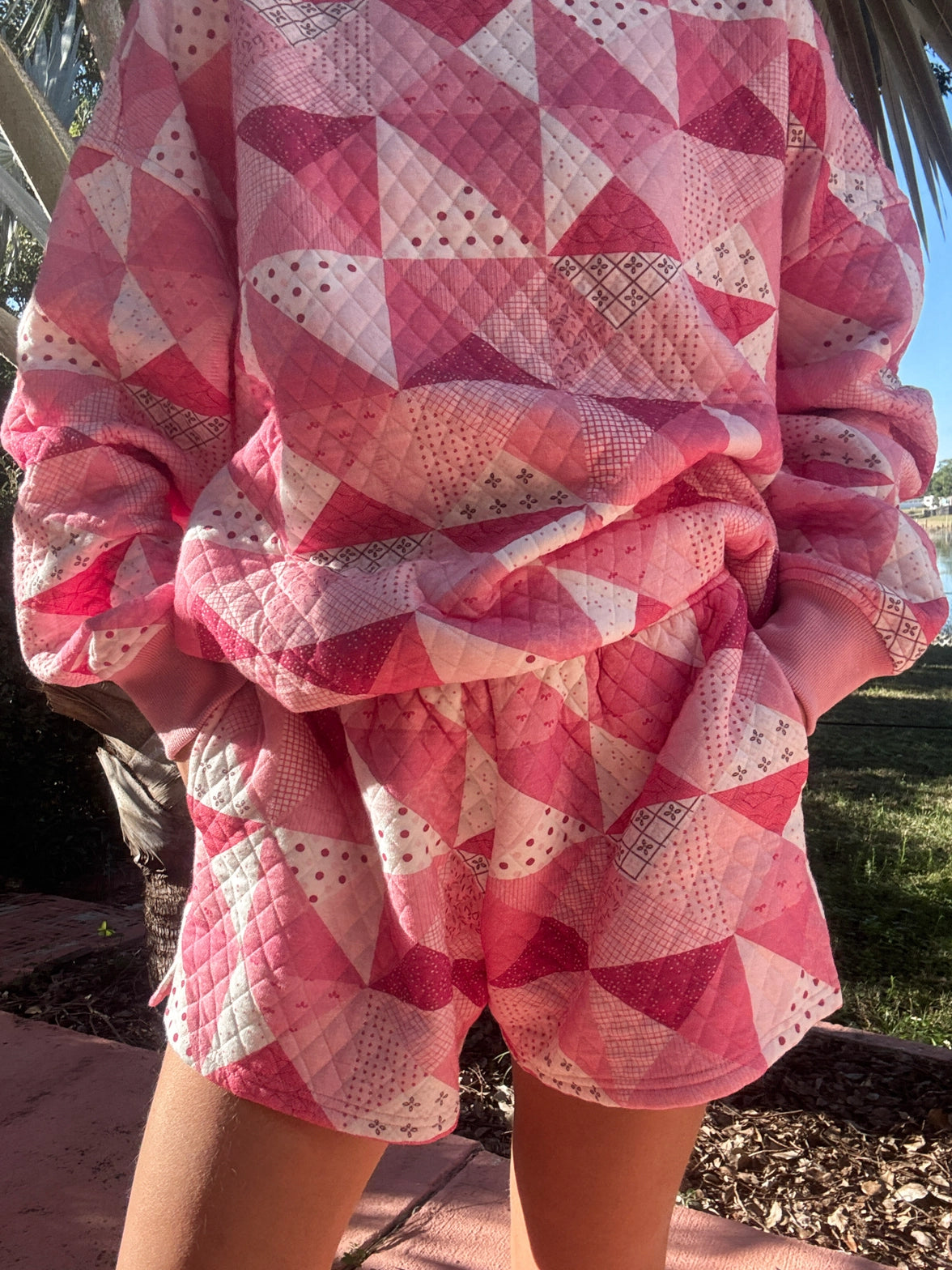 Gemma Quilted Sweatshorts - Clothe Boutique