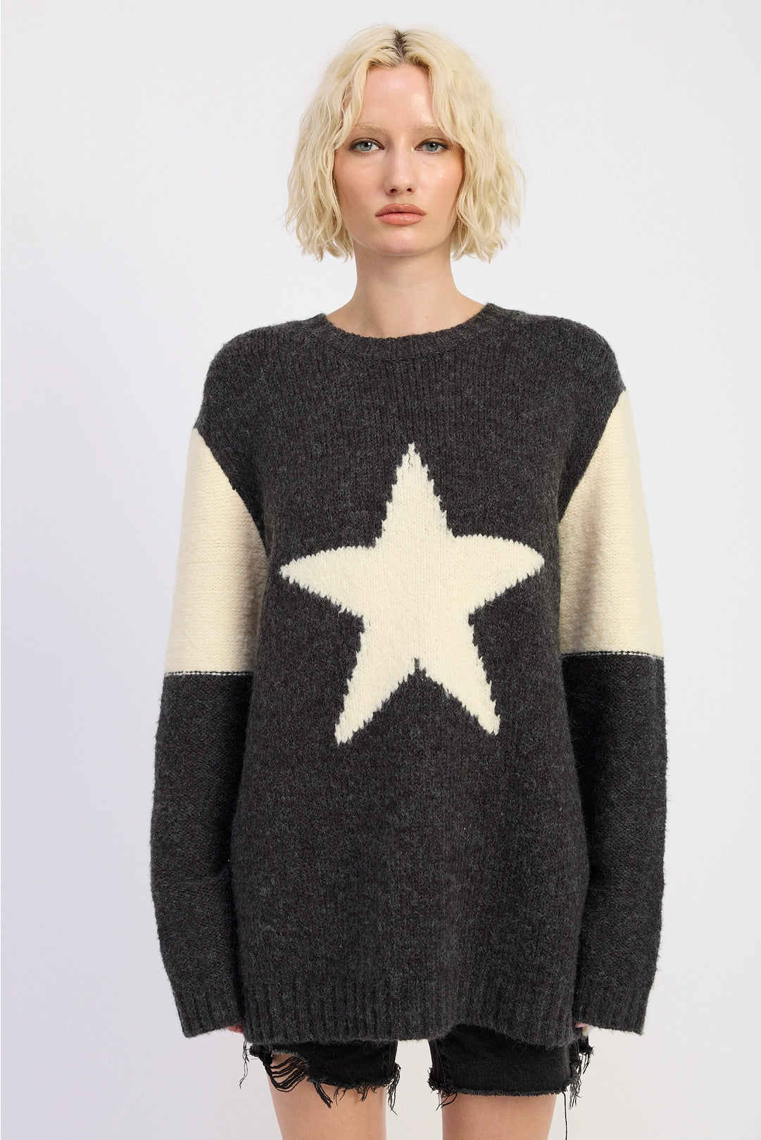 Oversized Star Sweater