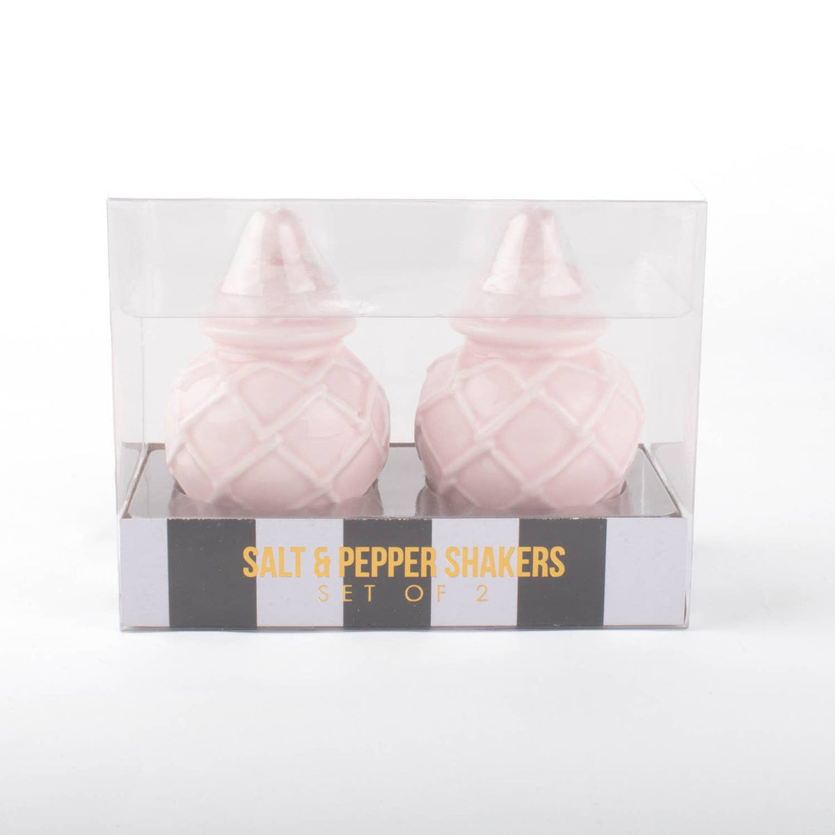 Pink Textured Salt & Pepper Jars