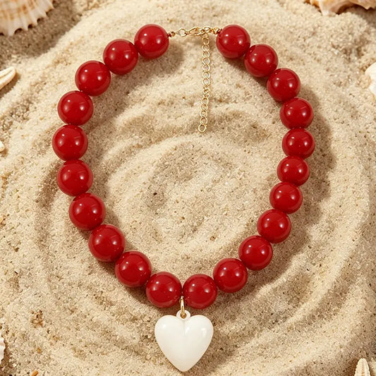 Heart Beaded Necklace