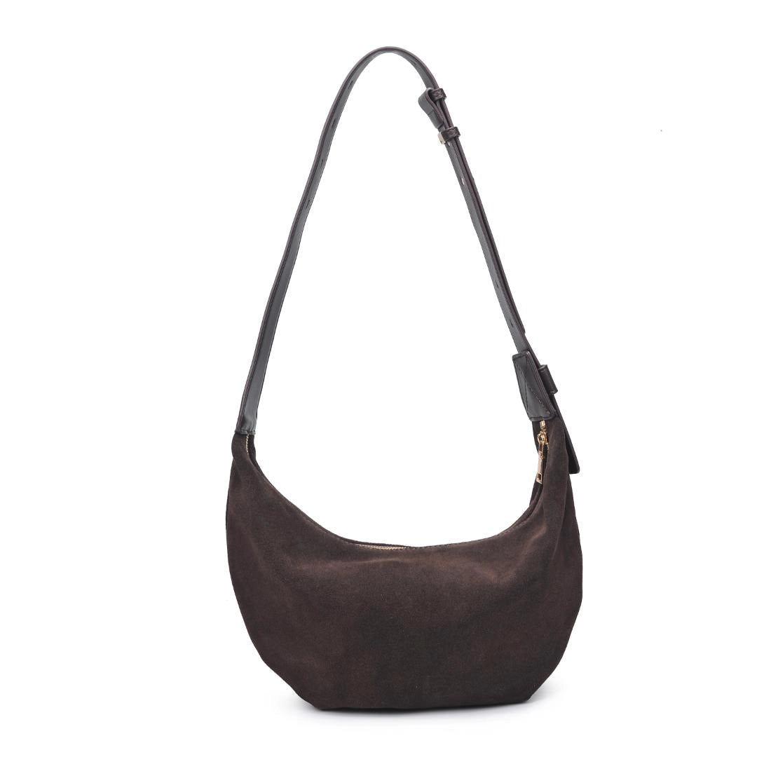 Elodie Suede Chocolate Crossbody