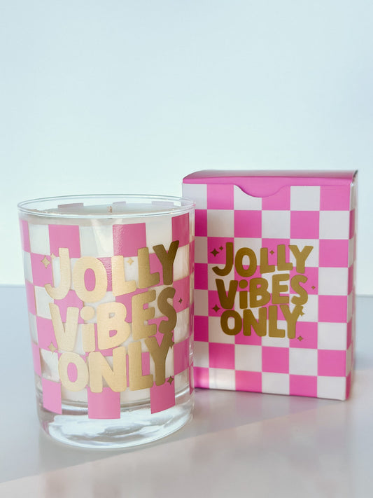 Jolly Vibes Only Rocks Candle
