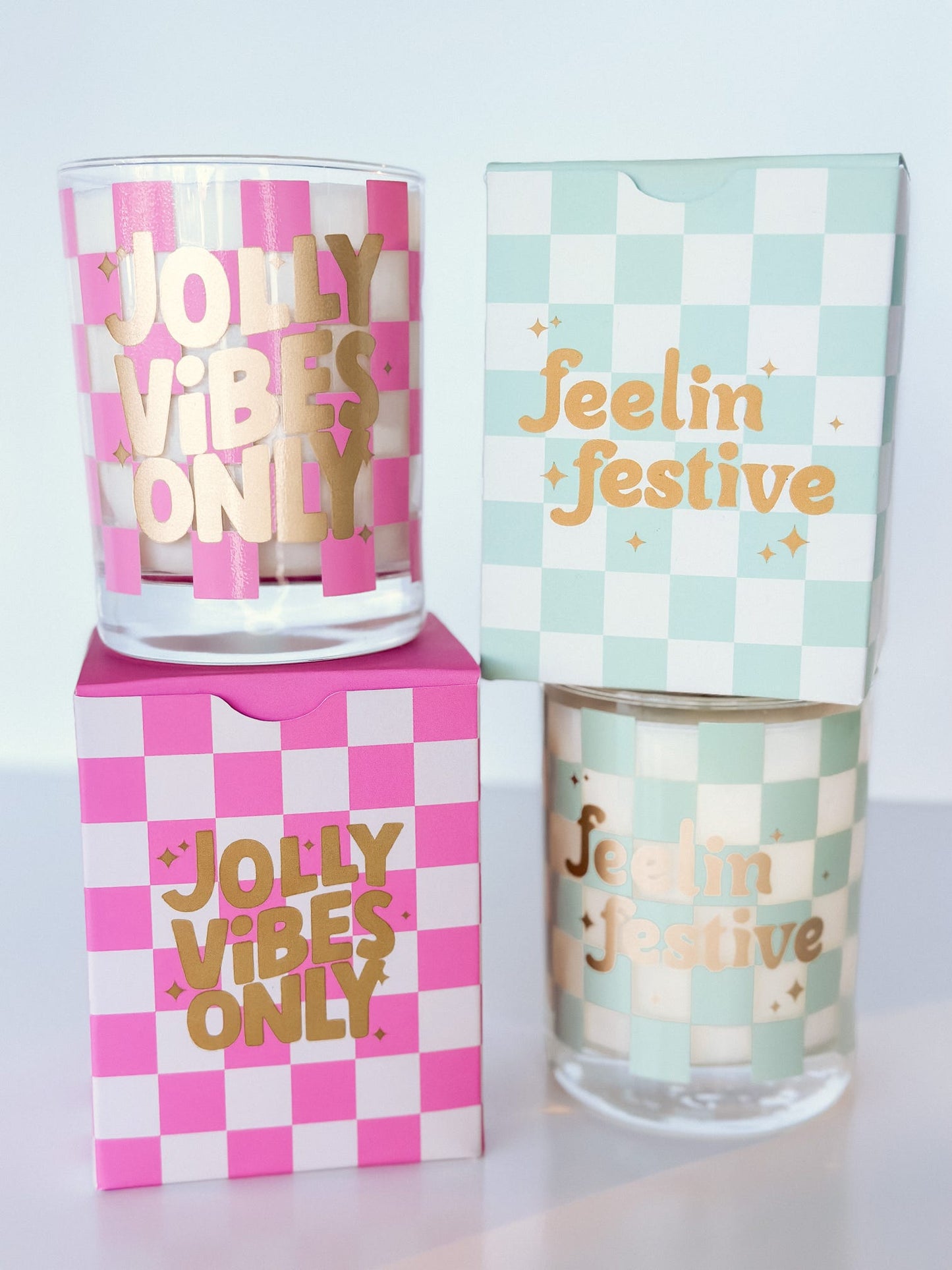 Jolly Vibes Only Rocks Candle