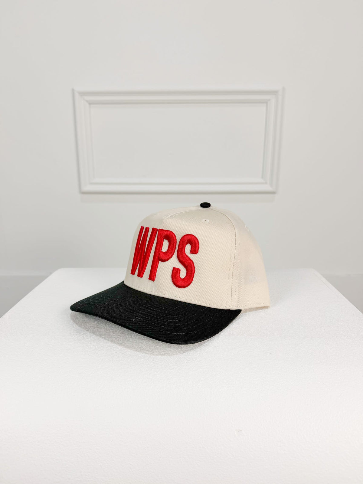 Red WPS Vintage Hat Cream/Black