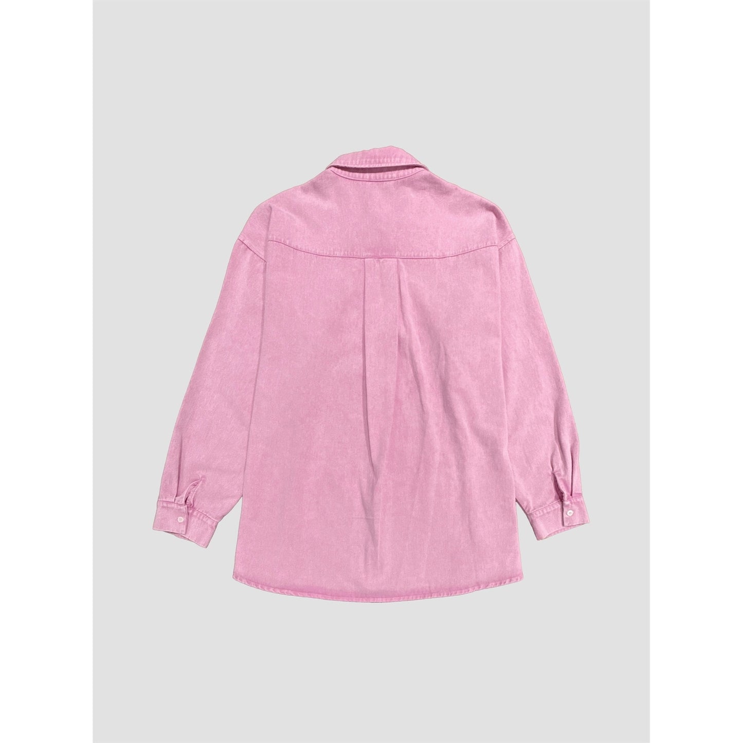 Pink Pigment Oversized Shirt Dress