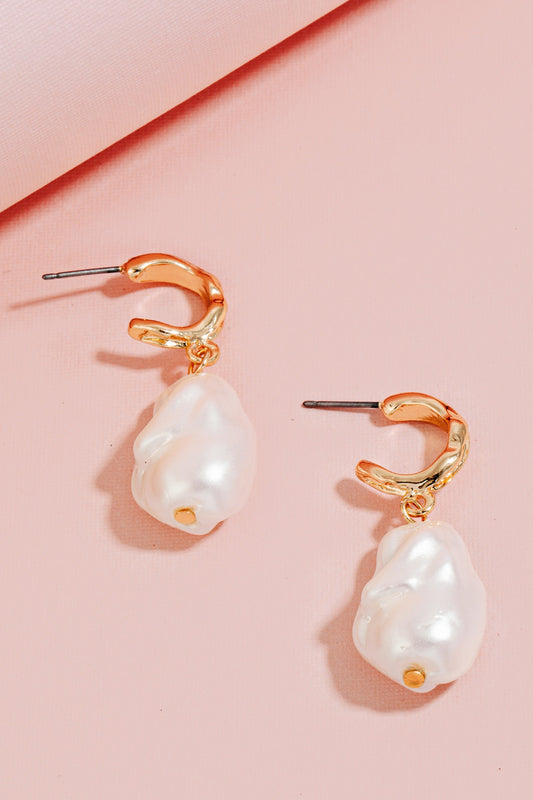 Pearl Charm Earrings