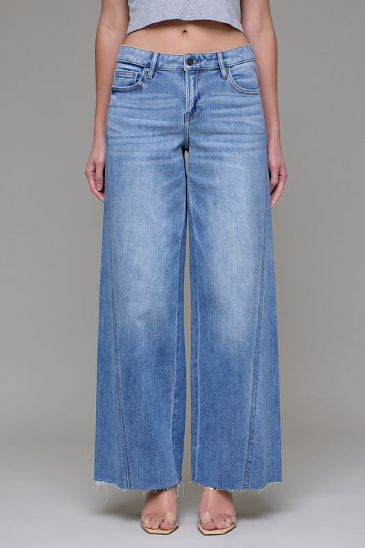 Forward Seam Wide Leg Jeans - Clothe Boutique