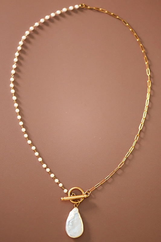 Pearl Beaded Chain Pendant