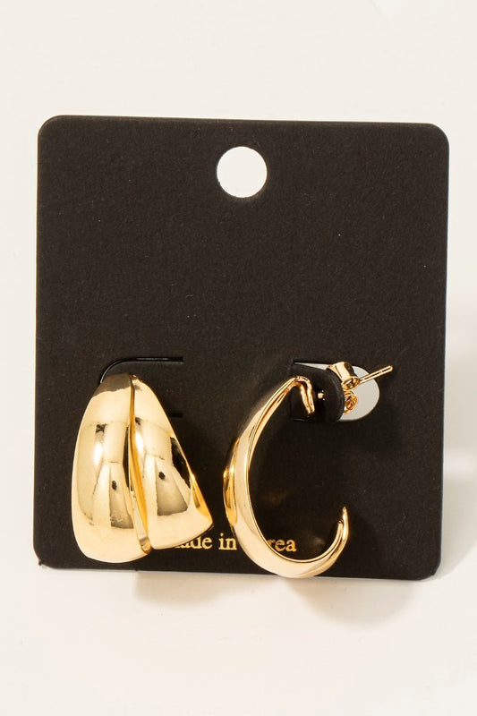 Double Curved Earrings