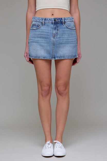 Denim Micro Mini Skirt