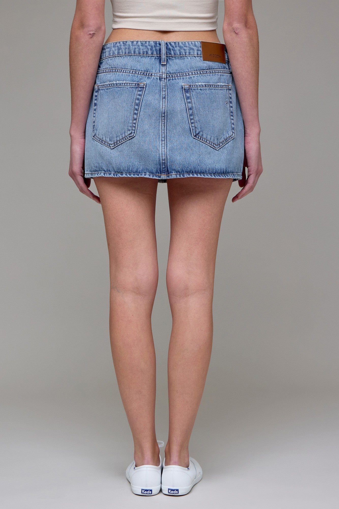 Denim Micro Mini Skirt