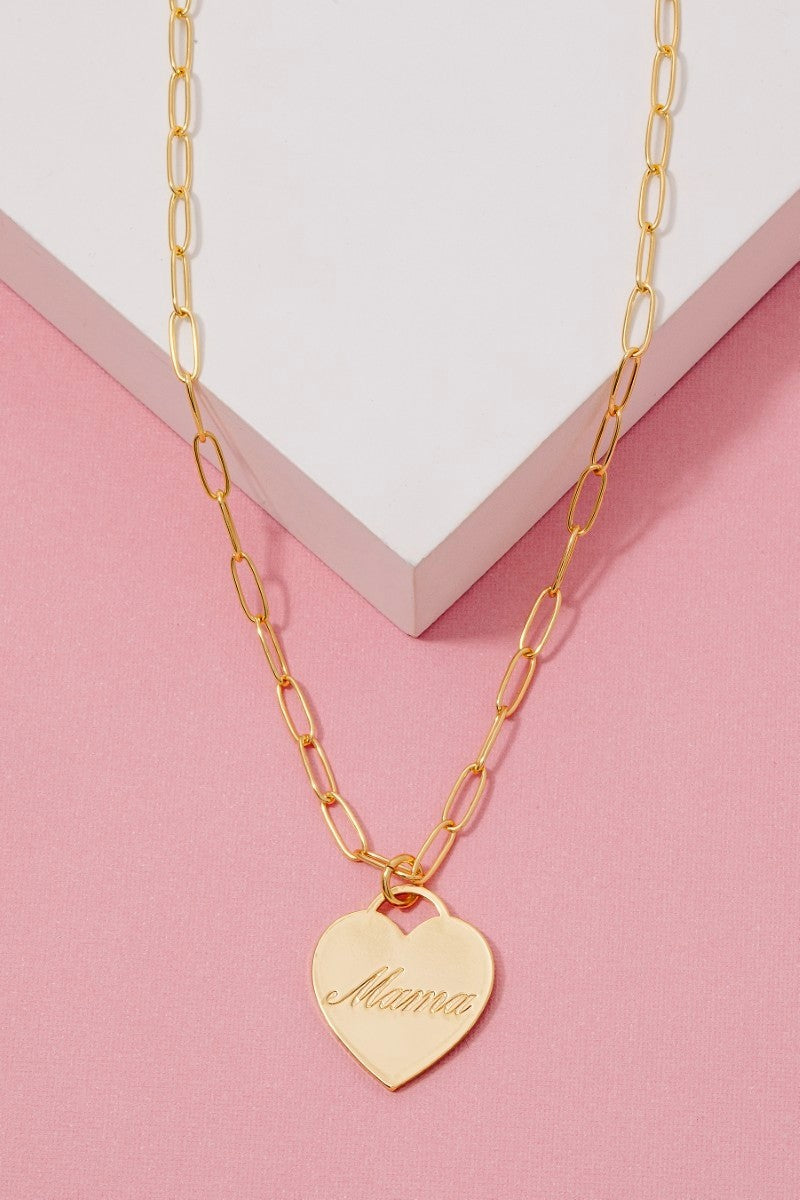 Mama Heart Necklace