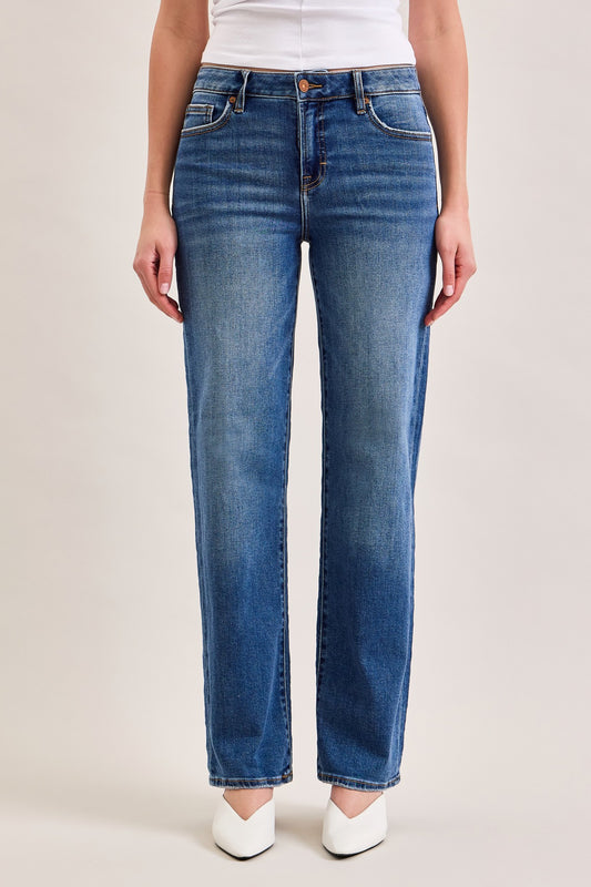 High Rise Classic Straight Jeans - Clothe Boutique