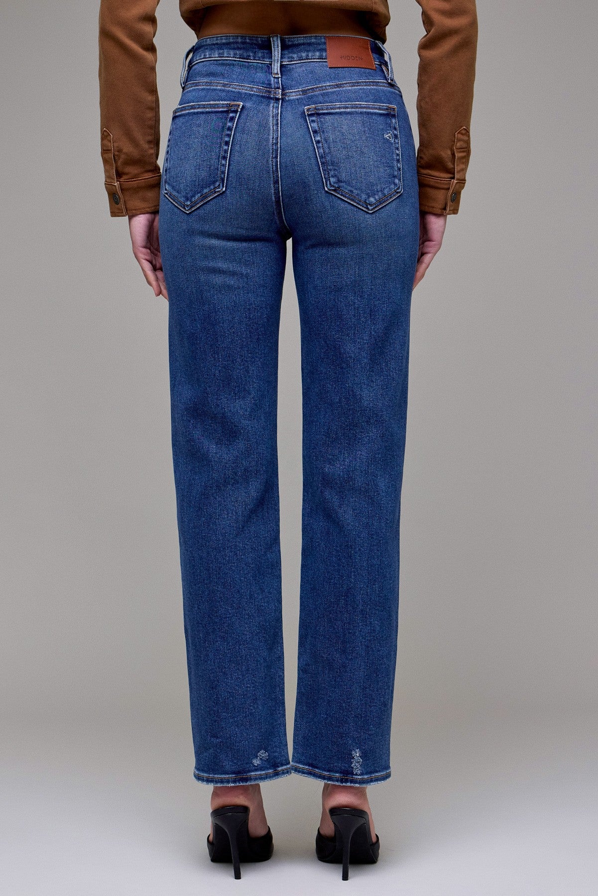 Classic Straight Leg Dark Wash Jeans