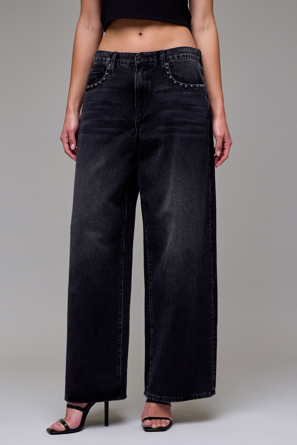 Onyx Baggy Studded Jeans