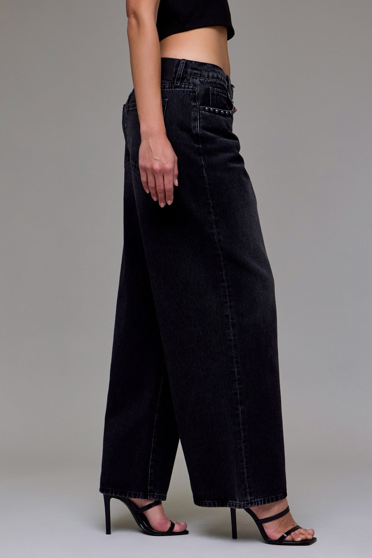 Onyx Baggy Studded Jeans