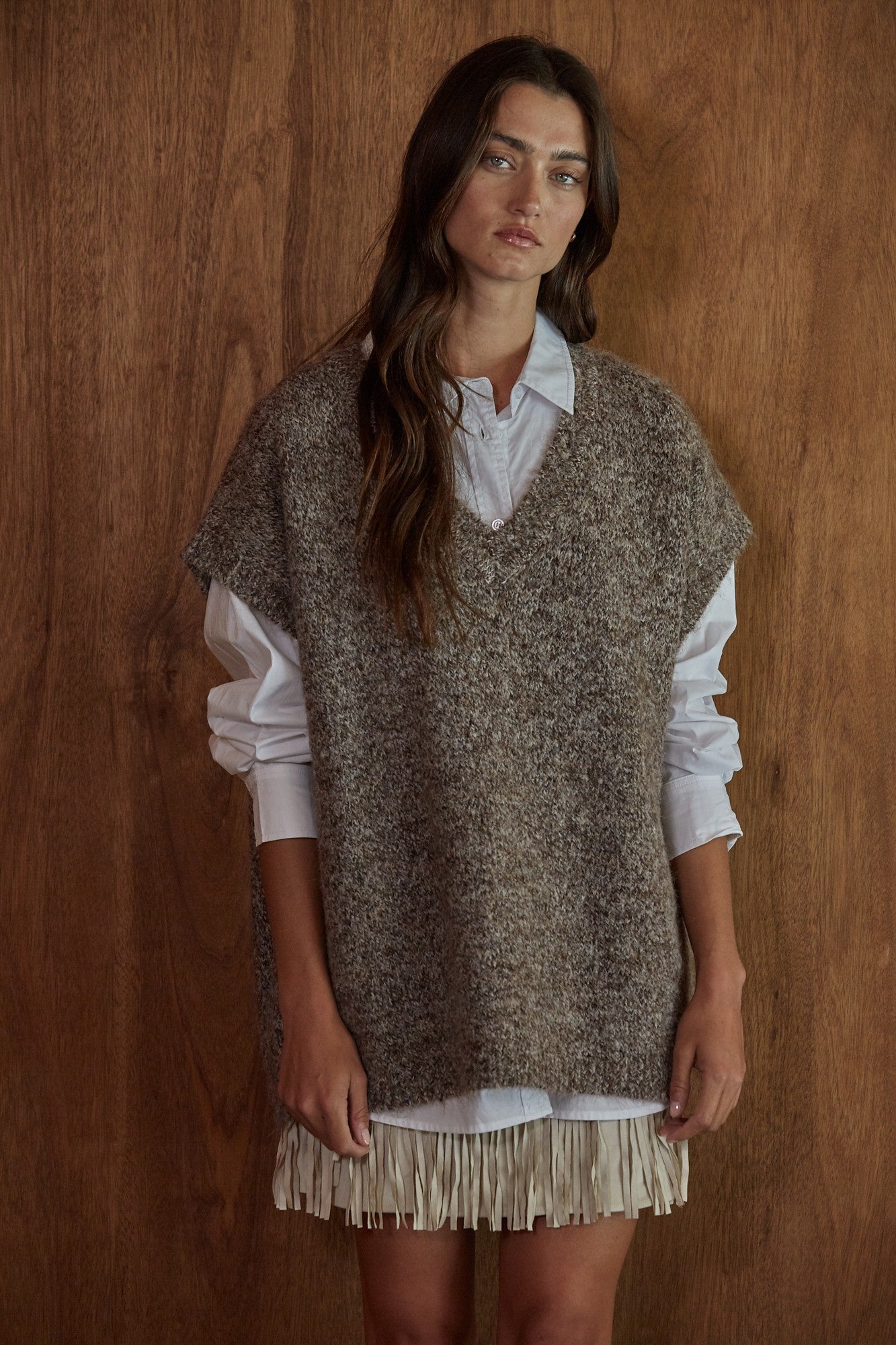 Joelle Oversized Sweater Vest