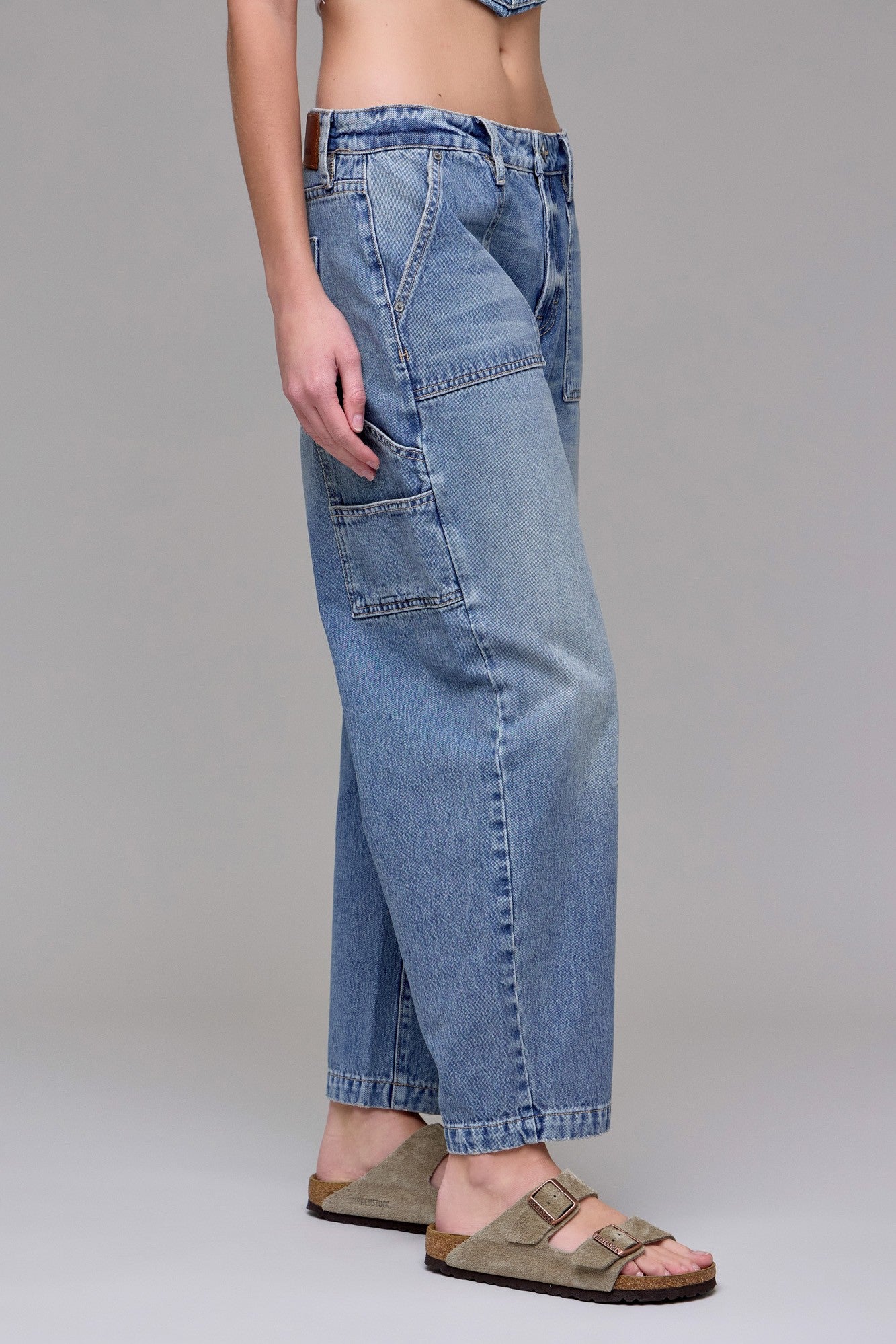 Vintage Wash Classic Barrel Jeans