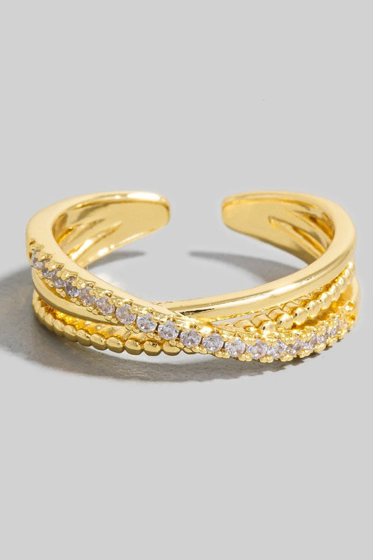 Thin Triple Row Ring