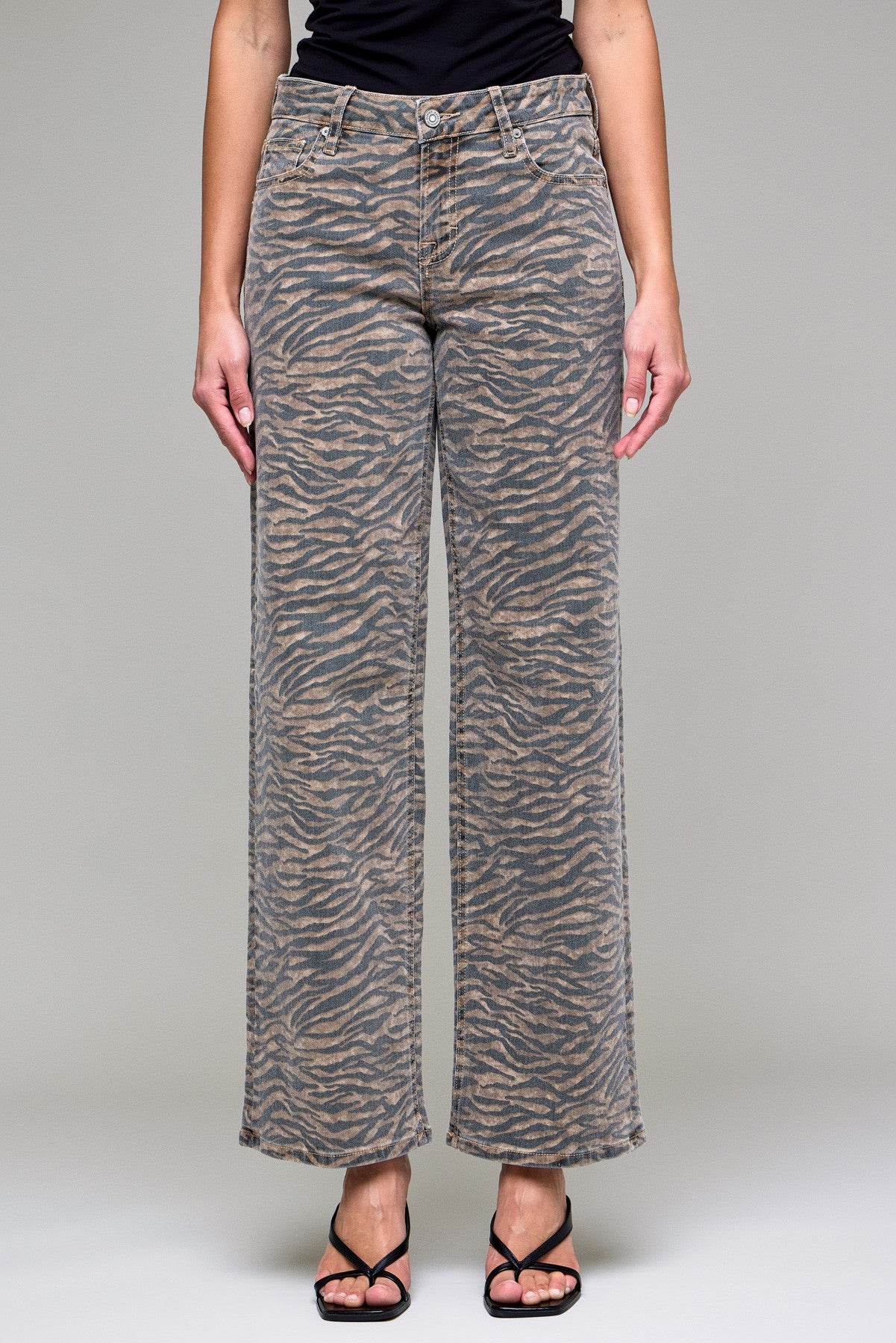 Tiger Print Jeans